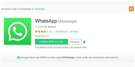 apkpure whatsapp.